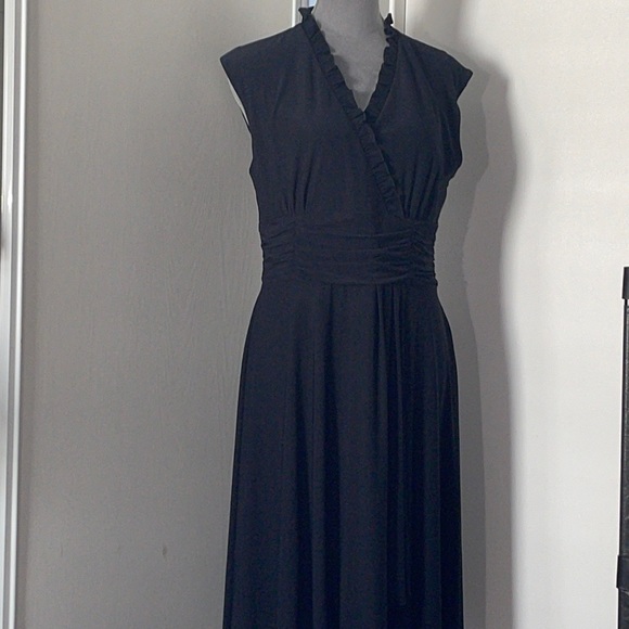 Coldwater Creek Dresses & Skirts - NWT. Black Ruffle Knit Dress. Size P14.